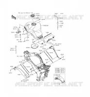 SERBATOIO DI CARBURANTE per Kawasaki Z1000SX ABS 2015