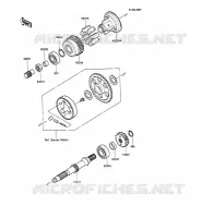 ALBERO DI USCITA per Kawasaki GPX600R 1989
