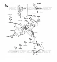 ALBERO MOTORE per Kawasaki GPX600R 1989