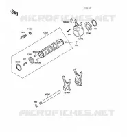 CAMBIO TAMBURO   FORCHE SHIFT per Kawasaki GPX600R 1989