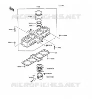 CILINDRO   PISTONE per Kawasaki GPX600R 1989