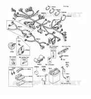 EQUIPAGGIAMENTO ELETTRICO( ZX600C 011126) per Kawasaki GPX600R 1989