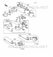 INDICATORI per Kawasaki GPX600R 1989