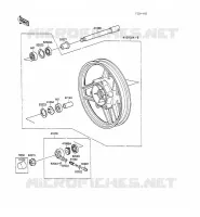 MOZZO ANTERIORE per Kawasaki GPX600R 1989