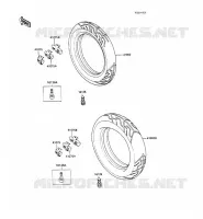 PNEUMATICI per Kawasaki GPX600R 1989