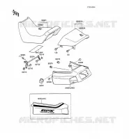 POSTO A SEDERE per Kawasaki GPX600R 1989