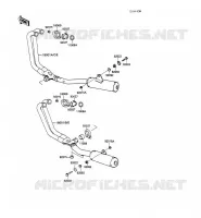 SCARICO per Kawasaki GPX600R 1989
