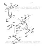 SOSPENSIONE per Kawasaki GPX600R 1989