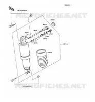 SOSPENSIONI   AMMORTIZZATORE per Kawasaki GPX600R 1989