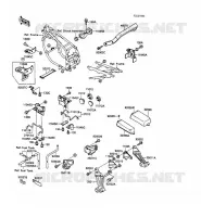 Staffa della batteria per Kawasaki GPX600R 1989