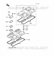 TESTATA COPERTURA per Kawasaki GPX600R 1989