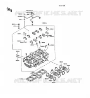 TESTATA per Kawasaki GPX600R 1989