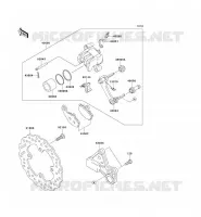 FRENO POSTERIORE per Kawasaki NINJA ZX-6R 2007