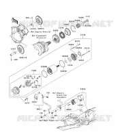 MOTORINO DI AVVIAMENTO per Kawasaki NINJA ZX-6R 2007