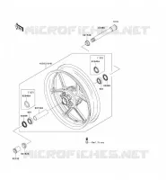 RUOTA ANTERIORE per Kawasaki NINJA ZX-6R 2007