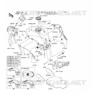 SERBATOIO DI CARBURANTE per Kawasaki NINJA ZX-6R 2007