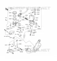 ANTERIORE POMPA per Kawasaki NINJA ZX-6R 2007