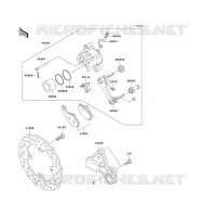 FRENO POSTERIORE per Kawasaki NINJA ZX-6R 2007