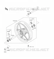 RUOTA ANTERIORE per Kawasaki NINJA ZX-6R 2007