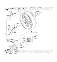 RUOTA POSTERIORE   CATENA per Kawasaki NINJA ZX-6R 2007