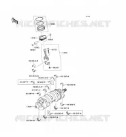 ALBERO MOTORE   PISTONE per Kawasaki NINJA ZX-6R 2008