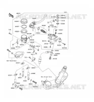 ANTERIORE POMPA per Kawasaki NINJA ZX-6R 2008