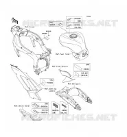 ETICHETTE per Kawasaki NINJA ZX-6R 2008