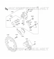 FRENO POSTERIORE per Kawasaki NINJA ZX-6R 2008