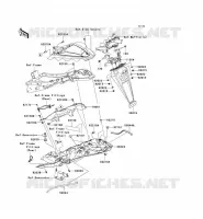 PARAFANGO POSTERIORE per Kawasaki NINJA ZX-6R 2008