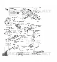 TELAIO MATERIALE ELETTRICO per Kawasaki NINJA ZX-6R 2008