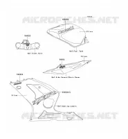 ADESIVI(SILVER) per Kawasaki NINJA ZX-6R 2003