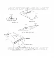 ADESIVO(BLEU) per Kawasaki NINJA ZX-6R 2003