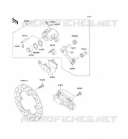 FRENO POSTERIORE per Kawasaki NINJA ZX-6R 2003