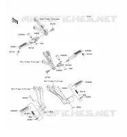 POGGIAPIEDI per Kawasaki NINJA ZX-6R 2003