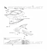 FIANCHETTI   COPERCHIO CATENA per Kawasaki NINJA ZX-6R 2004