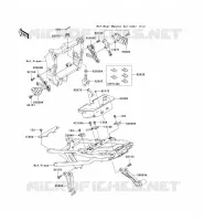 PARTI DEL TELAIO (COUVERTURE) per Kawasaki NINJA ZX-6R 2004