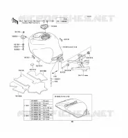SERBATOIO DI CARBURANTE per Kawasaki NINJA ZX-6R 2004