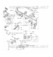 TELAIO MATERIALE ELETTRICO per Kawasaki NINJA ZX-6R 2004