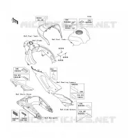 ETICHETTE per Kawasaki NINJA ZX-6R 2006