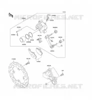 FRENO POSTERIORE per Kawasaki NINJA ZX-6R 2006