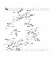 PARTI DEL TELAIO (COUVERTURE) per Kawasaki NINJA ZX-6R 2006