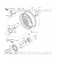 RUOTA POSTERIORE   CATENA per Kawasaki NINJA ZX-6R 2006