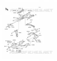 PARTI DEL TELAIO (COUVERTURE) per Kawasaki NINJA ZX-6R 2006