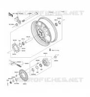RUOTA POSTERIORE   CATENA per Kawasaki NINJA ZX-6R 2006