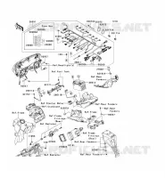 TELAIO MATERIALE ELETTRICO per Kawasaki NINJA ZX-6R 2006