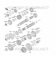 TRASMISSIONE per Kawasaki NINJA ZX-6R 2006