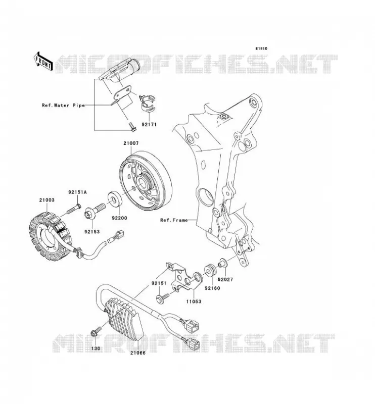 GENERATORE Kawasaki MOTOS 636 2006 NINJA ZX-6R  ZX636D6F