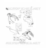 ETICHETTE per Kawasaki NINJA ZX-6R 2013