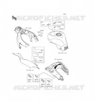 ETICHETTE per Kawasaki NINJA ZX-6R 2013