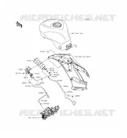 FUEL EVAPORAZIONE SISTEMA(CA) per Kawasaki NINJA ZX-6R 2013